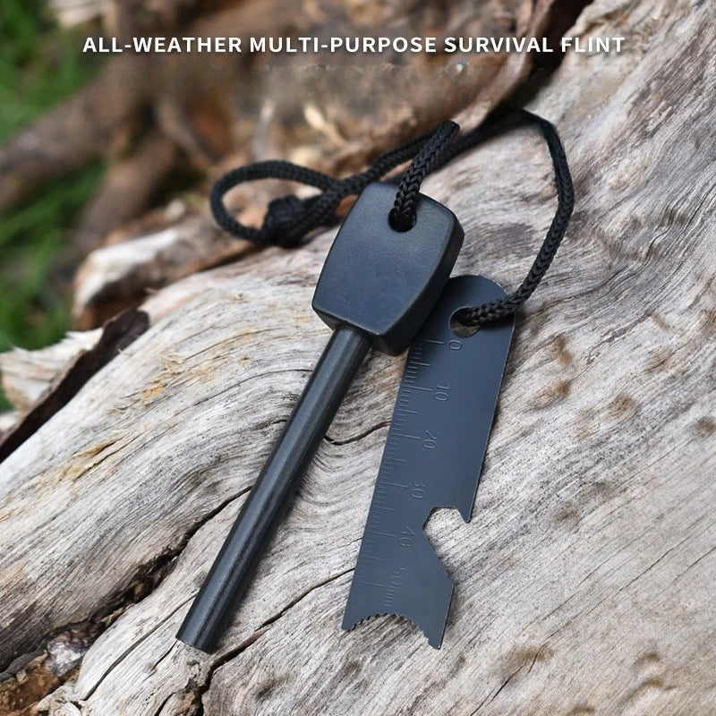 New Large Solid Flint Outdoor Fire Starter Magnesium Bar Rod for Camping Hiking Emergency Survival Gear Bottle Opener Tool