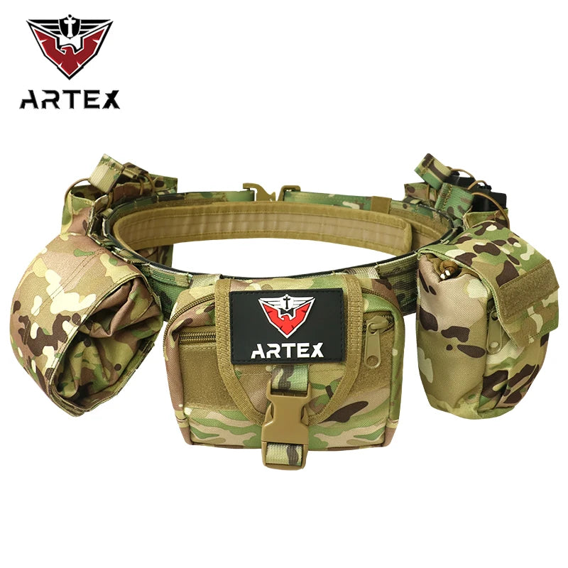 Tactical Waist Bag Hunting Tactical Battle Belt Sets Duty Belts Law Enforcement Airsoft Utility Belt with Accessories Pouches