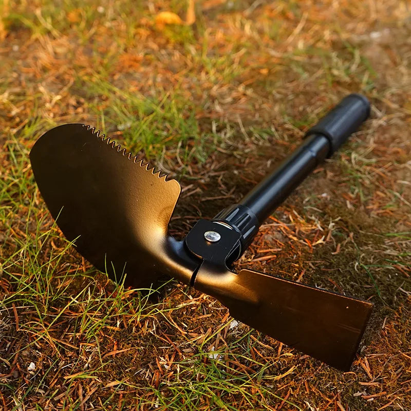 Portable Folding Shovel Outdoor Multifunctional Military Engineer Shovel Mountaineering Camping Survival Emergency Tool