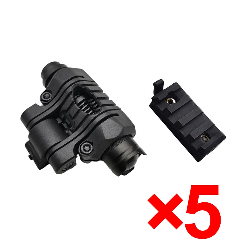 Tactical Helmet Flashlight Set Scout Mini LED Lamp Outdoor Hunting Military Helmet Light Jig Fit FAST Helmet 20mm Rail