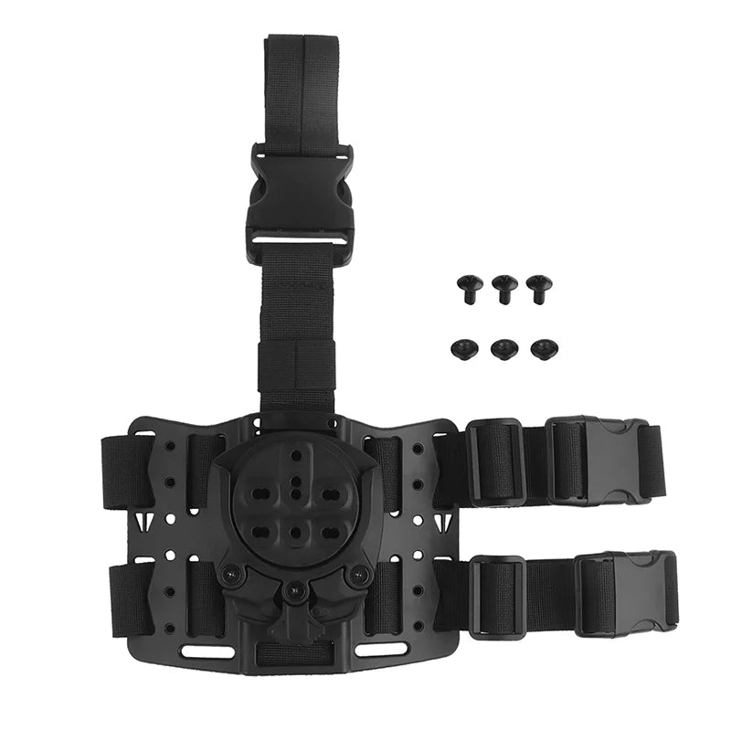 360 Degree Rotating Modular Pistol Holster Adapter Drop Leg Platform Hunting Airsoft Shooting Gear Quick Mount Accessory