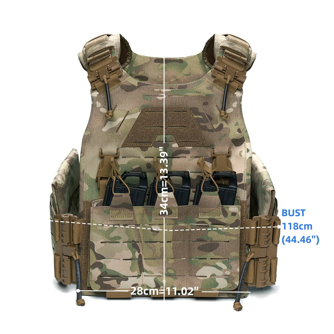TACOWL Tactical Vest Airsoft Lightweight Modular 3D Breathable Quick Release Vest, Adjustable Tactical Gear for Training