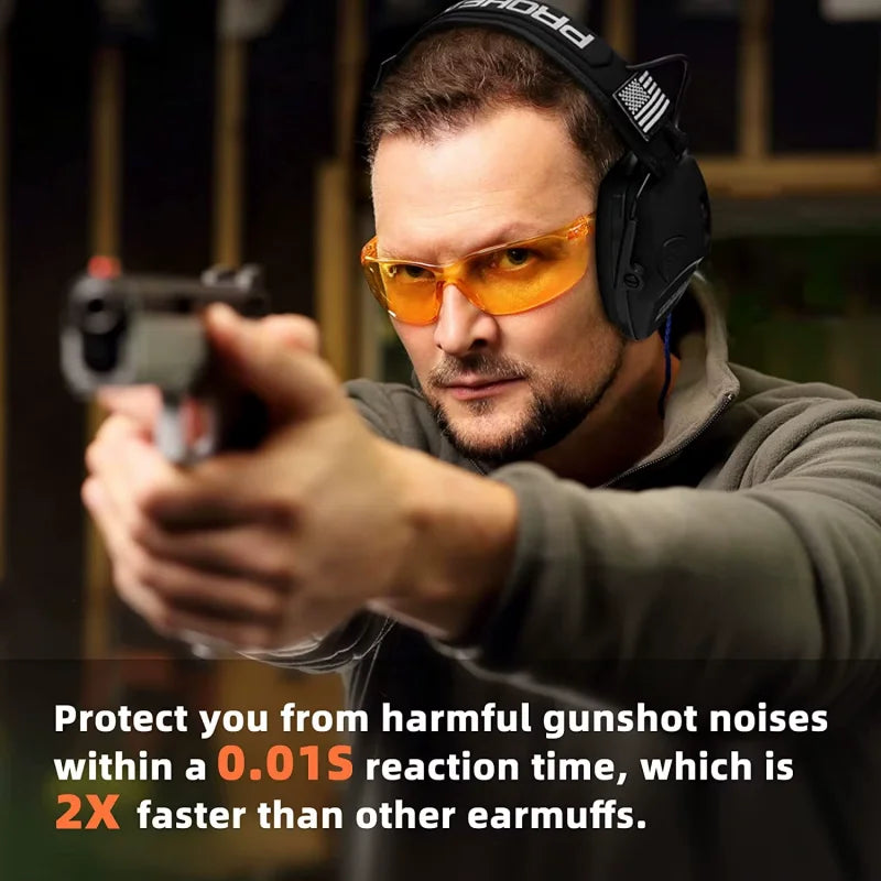 PROHEAR Shooting Electronic Earmuffs Noise Reduction Ear Protection Sound Amplification Hearing Protection For Hunting Gun Range