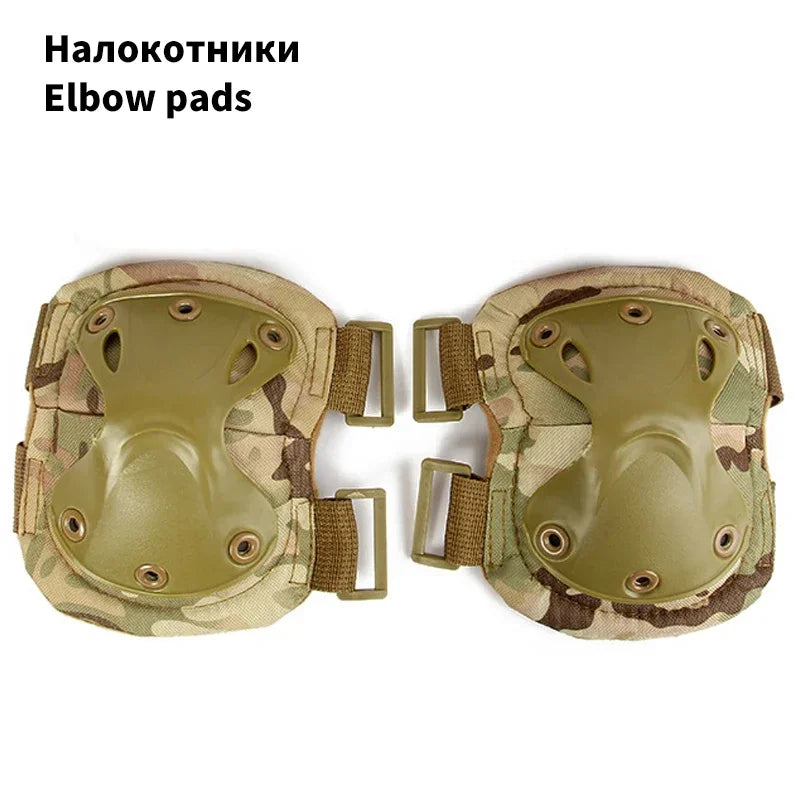 Tactical Knee Pad Elbow CS Military Protector Army Airsoft Outdoor Sport Hunting Kneepad Safety Knee Gear Protective Knees Pads