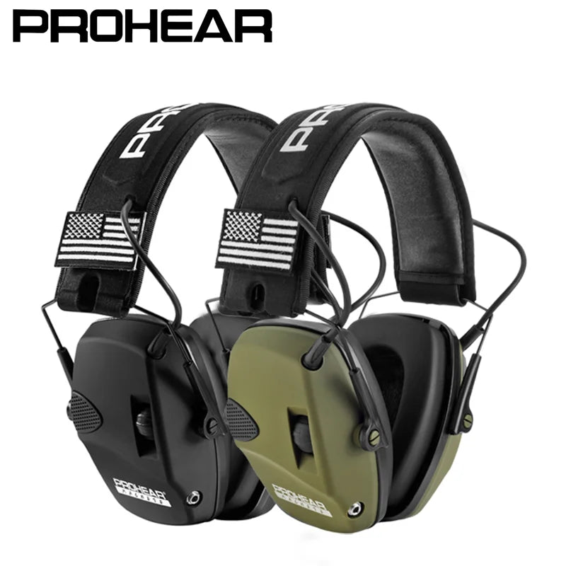 PROHEAR Shooting Electronic Earmuffs Noise Reduction Ear Protection Sound Amplification Hearing Protection For Hunting Gun Range