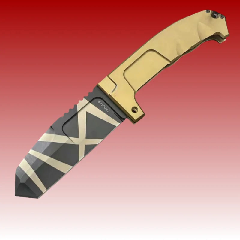 RAO- Tactical folding knife, camping and hunting knife, fishing and mountain climbing emergency rescue tool, outdoor knife