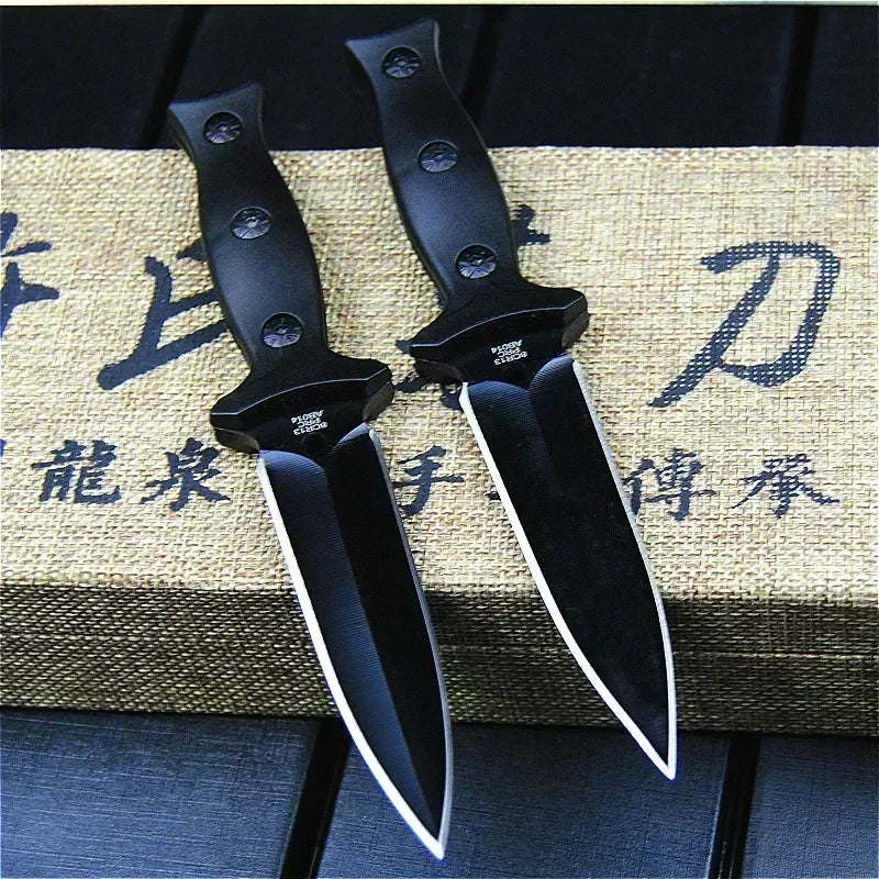 High Hardness Pocket Tactical Knife Fixed Blade Knife Survival Rescue EDC Tool Hunting Knife Military Combat Outdoor Gear