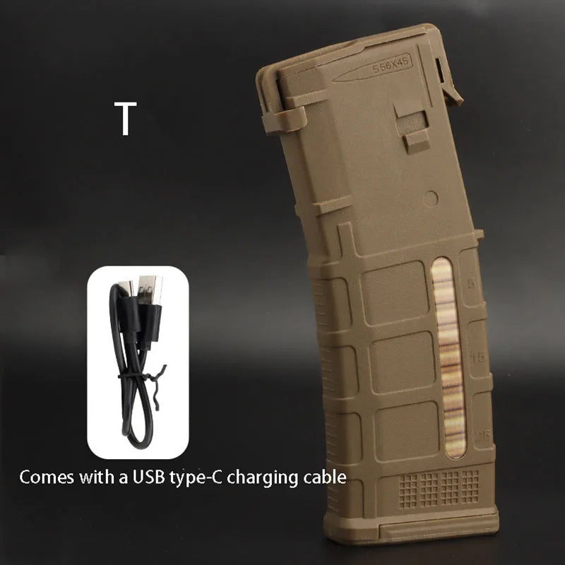 Tactical PMAC magazine model, outdoor equipment can replace the battery shell power display, Type-C interface decoration props