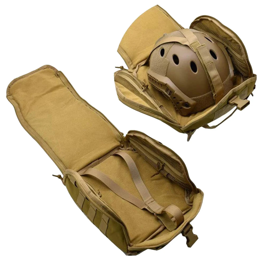 Tactical Fast Helmet Pack Helmet Storage Bag Outdoor Hiking Sports Motorcycle Cycling Carrying Pouch for Hunting Accessories