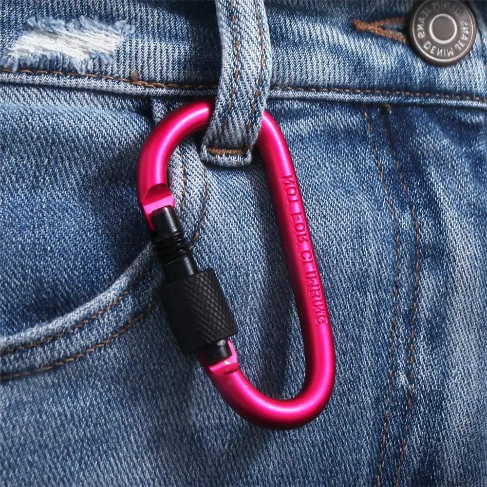 Carabiner Keychain Mountaine Carabiner Camping Karabiners Tourist Hooks Carabiner Clip Water Cup Buckle Fishing Carbin Buckle