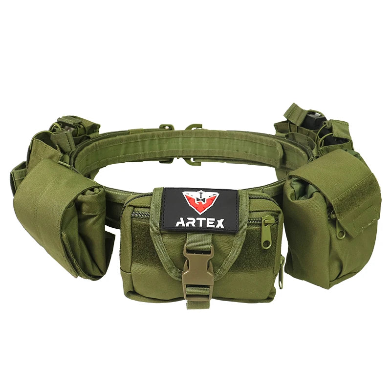 Tactical Waist Bag Hunting Tactical Battle Belt Sets Duty Belts Law Enforcement Airsoft Utility Belt with Accessories Pouches