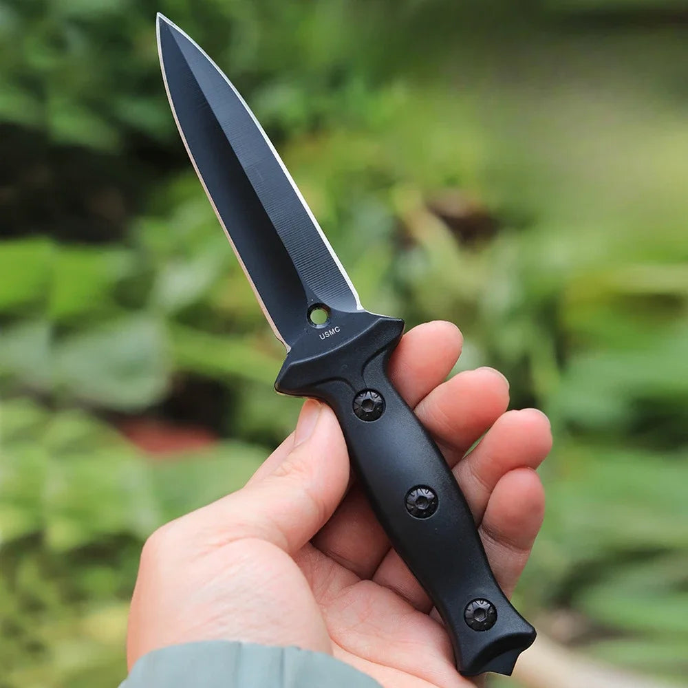 High Hardness Pocket Tactical Knife Fixed Blade Knife Survival Rescue EDC Tool Hunting Knife Military Combat Outdoor Gear