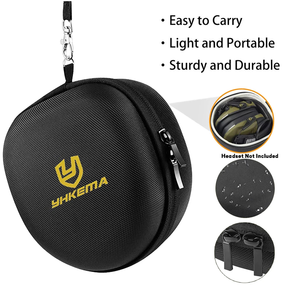 Storage Bag Electronic Shooting  Outdoors Tactical Bag Headset Pack Hiking Headset Carrying Protect Box