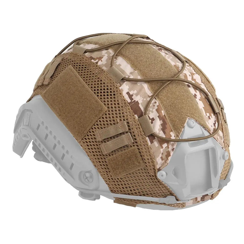 Tactical Helmet Cover for Fast MH PJ BJ OPS-Core Helmet Airsoft Paintball High-cut Helmet Cover camo with Elastic Cord