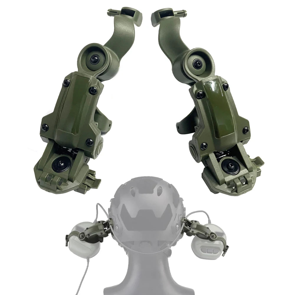 Tactical Headphone Mount EARMOR M32 Rail Mount Bracket Quick Helmet Rail Mount Adapter Suspension Headphone Mount
