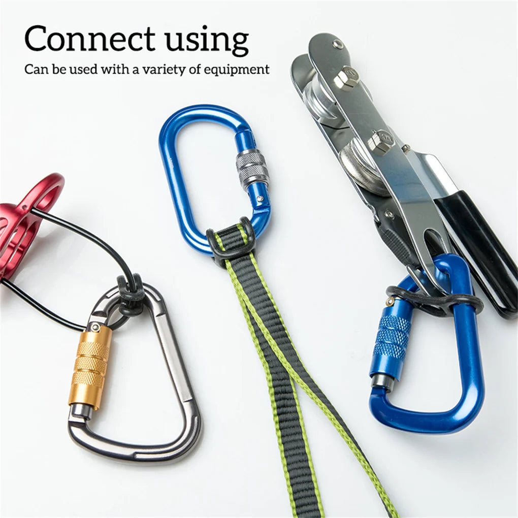Safe Carabiner Professional Plastic Climbing Accessory Locking Accessories Simple Protective Buckle for Body Protecting