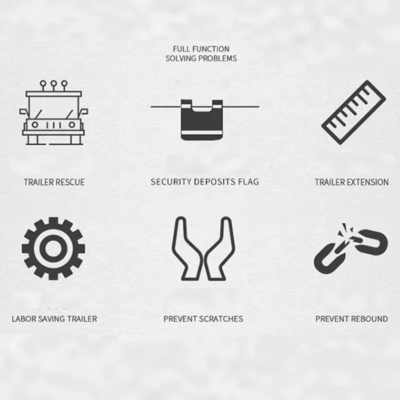 New Car Towing Rope Off-road Vehicle Can Tow 20 Tons of Rescue Rope Upgraded Version Which Is Very Reliable and Wear-resistant