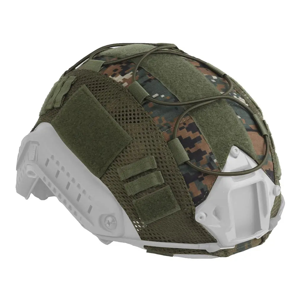 Tactical Helmet Cover for Fast MH PJ BJ OPS-Core Helmet Airsoft Paintball High-cut Helmet Cover camo with Elastic Cord