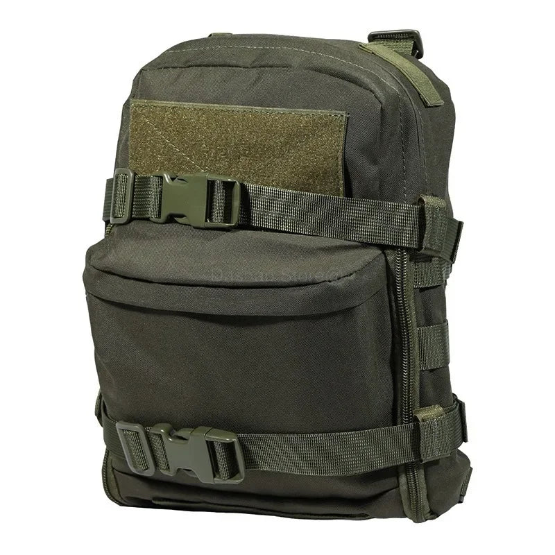 Tactical Hydration Pack Mini Back Panel Water Bag Nylon Molle Pouch Hunting Lightweight Vest Hose Accessories Zipper Backpack