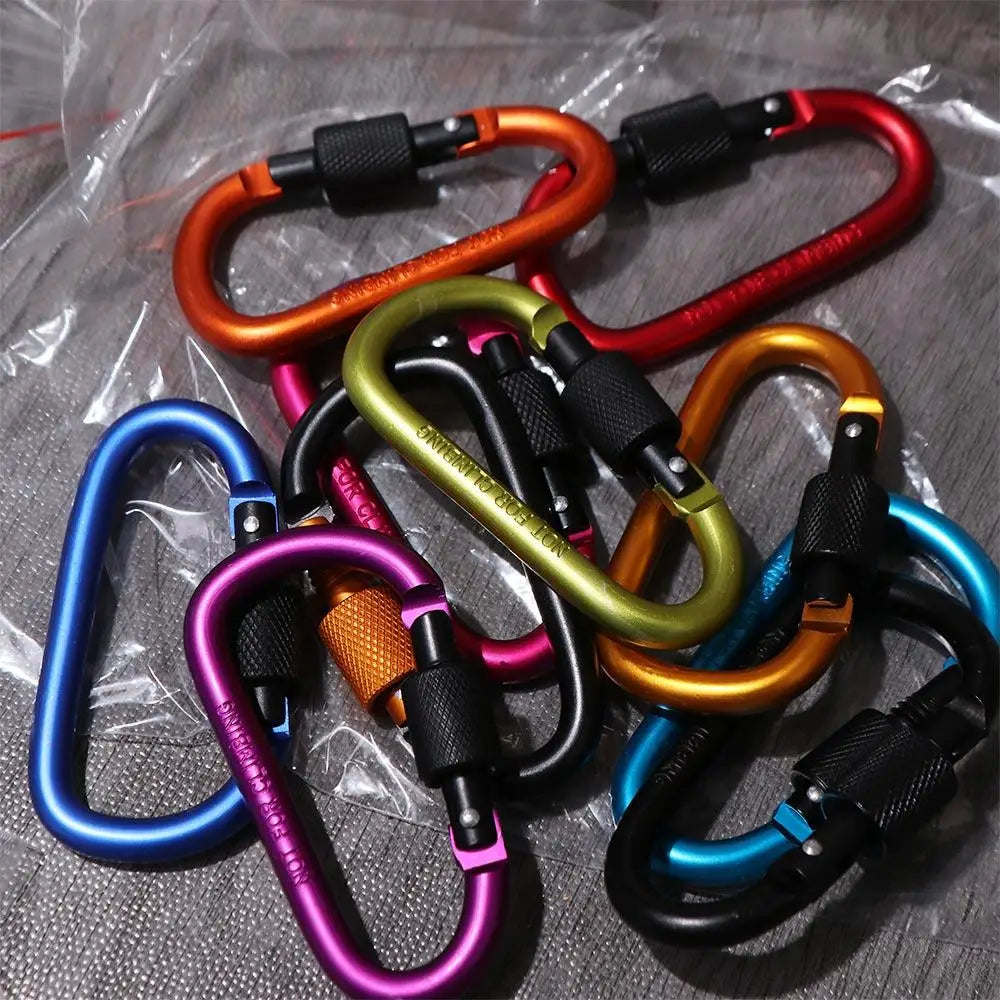 Carabiner Keychain Mountaine Carabiner Camping Karabiners Tourist Hooks Carabiner Clip Water Cup Buckle Fishing Carbin Buckle