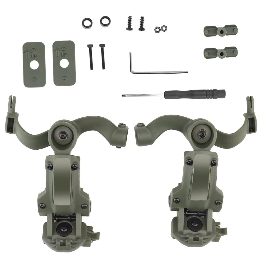 Tactical Headphone Mount EARMOR M32 Rail Mount Bracket Quick Helmet Rail Mount Adapter Suspension Headphone Mount