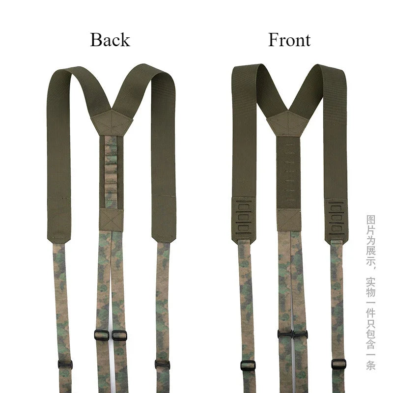 Tactical Harness Heavy Waist Belt Y-type Duty Belt Harness Shoulder Combat Sling Strap Tactical Accessories