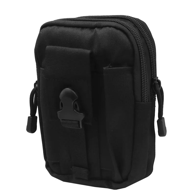 Tactical waist bag waist bag for men's outdoor sports running with mobile phone holder bag hanging bag hunting bag high-capacity