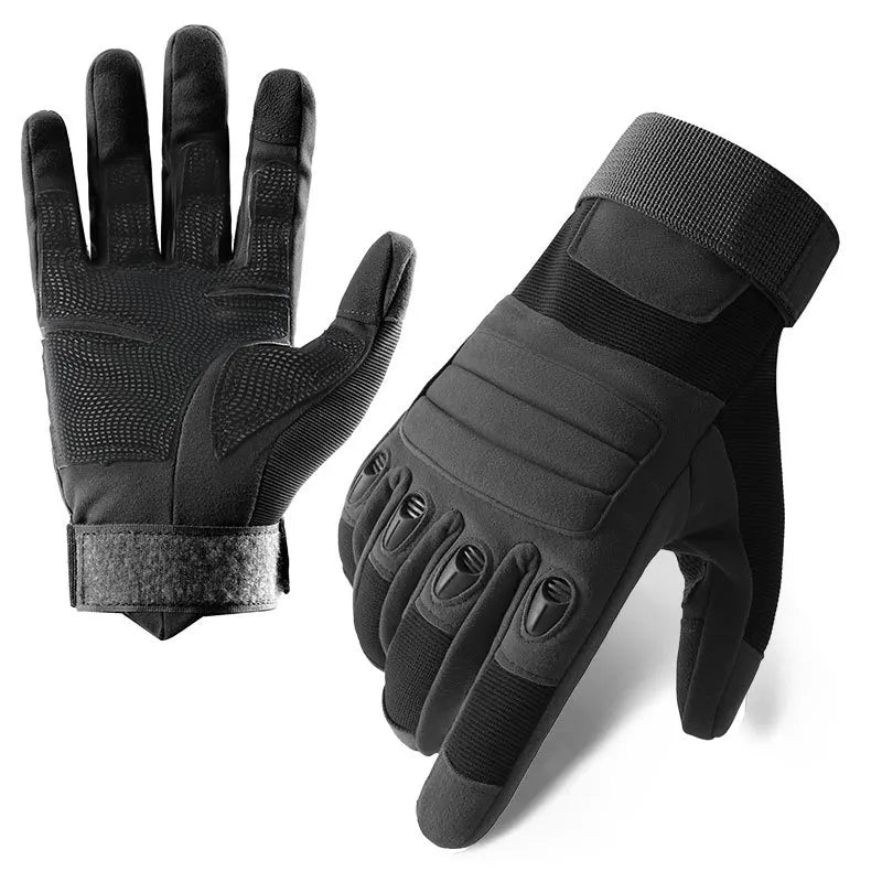 Tactical Men's Gloves Motorcycle Hiking Knuckle Protection Cut Resistant Gloves Combat Cycling Touchscreen Full Finger Gloves