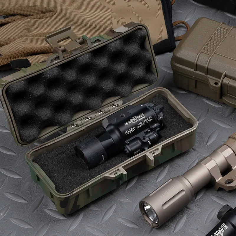 Tactical Storage Box Two Size Outdoor Multifunction Versatile Laser Protective EDC Medicine Flashlight Waterproof Storage Case