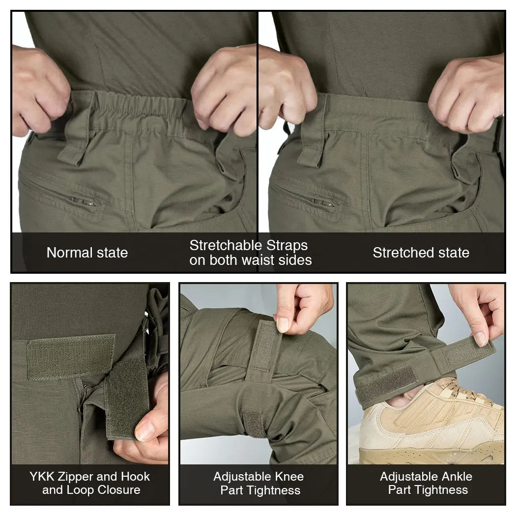 IDOGEAR Combat UFS Pants Tactical Pants w/ Knee Pads Trousers 3209