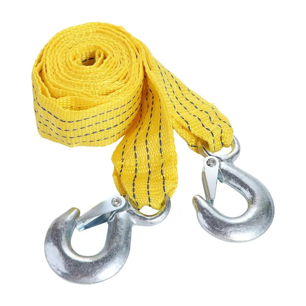 Heavy Duty Car Tow Cable 3M 4M High Strength Trailer Rope with Hooks 3 Ton 5 Ton Car Rescue Tool Car Accessories