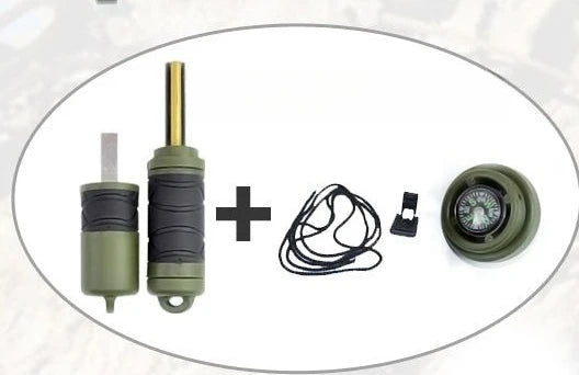 NEW Multi Functional Outdoor Durable Flint Fire Rod with Pointer Camping Car Waterproof EDC Tool