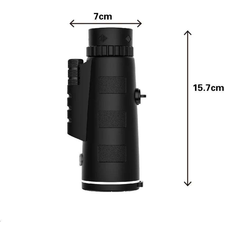 Monocular 40X60 HD Telescope Professional Night Powerful Binoculars Waterproof Mini Pocket Zoom with Smartphone Hunting Camping