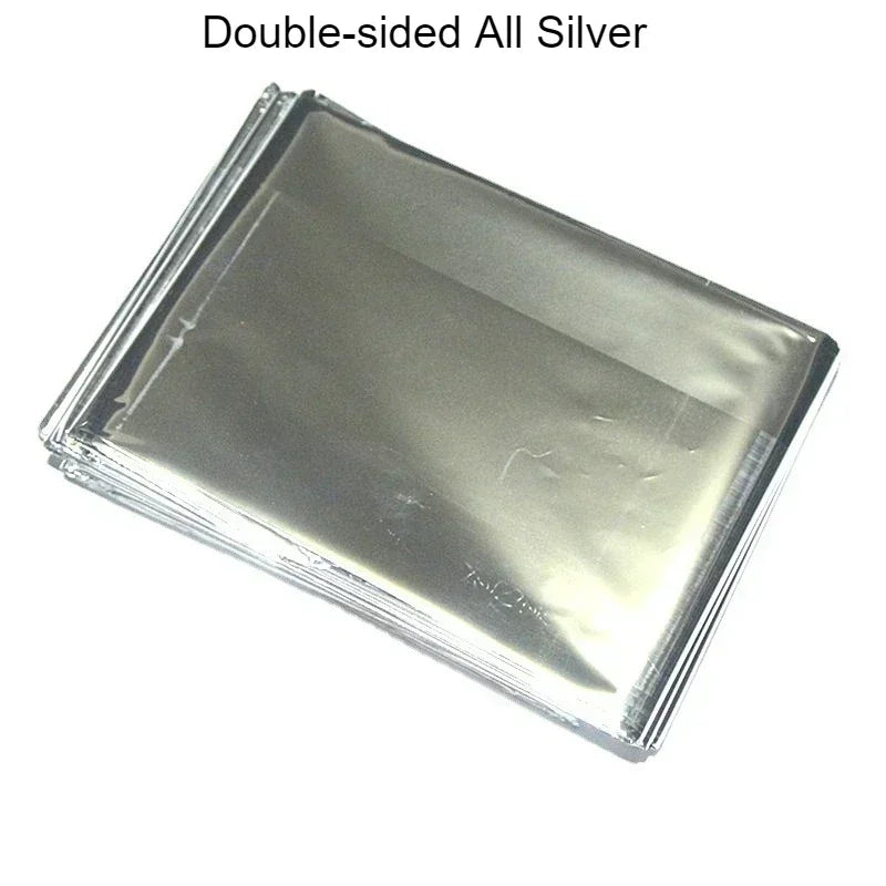 160x210cm Outdoor Survival Emergency Blanket Disaster-relief Gear Outdoor Camping Thermal Blankets Rescue Blankets Foil