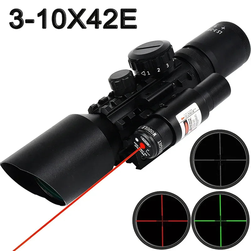 Tactical Green Red Dot Sight Optics Reflex Riflescope Hunting Scopes Fit 11/20mm Rails Rifle for Hunting Firearms & Airsoft