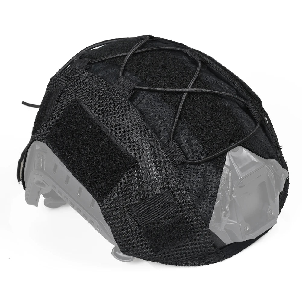 Tactical Helmet Cover for Fast MH PJ BJ OPS-Core Helmet Airsoft Paintball High-cut Helmet Cover camo with Elastic Cord