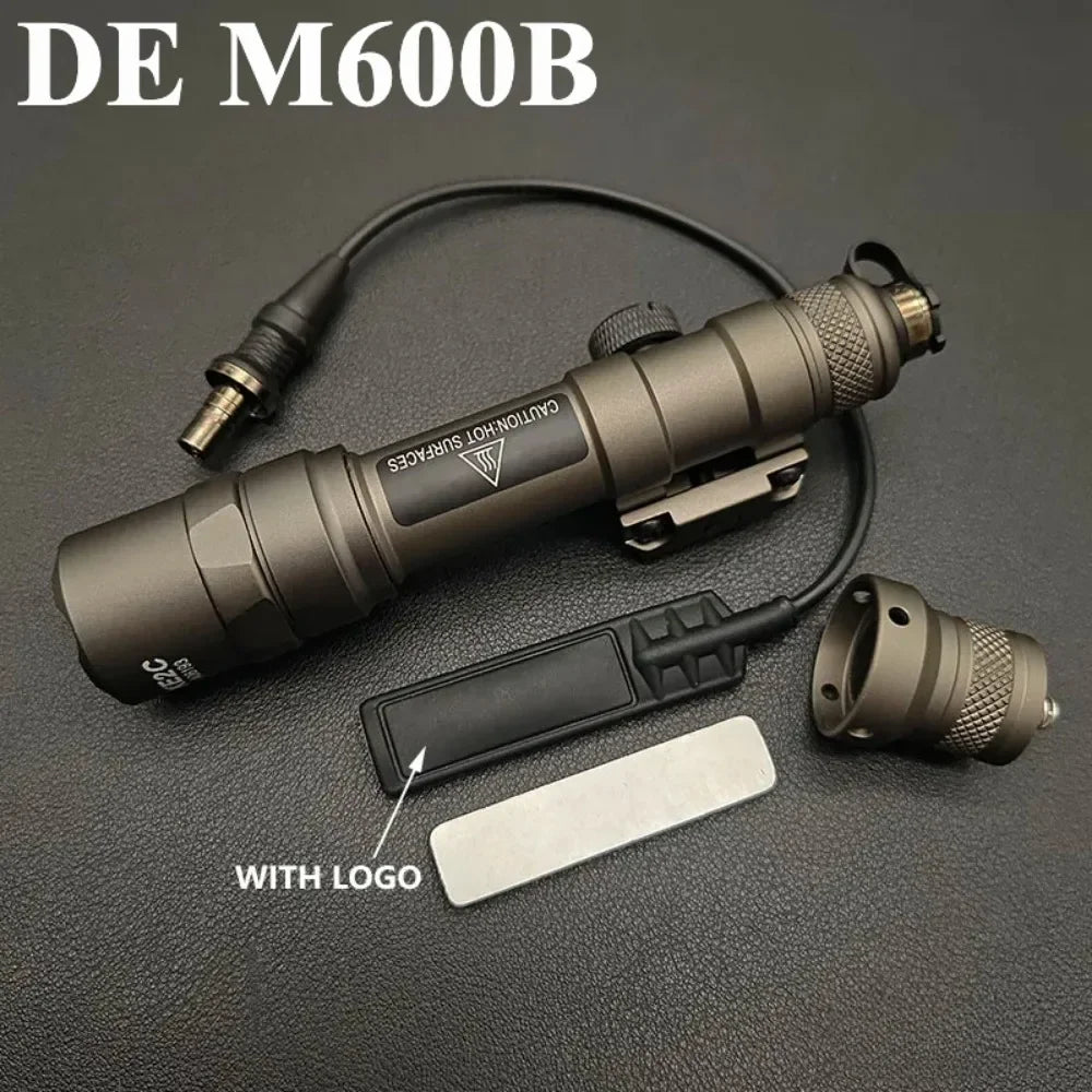 Tactical SF M300B/M600B Airsoft LED Flashlight Mount Base Weapon Rifle Light with ModButton Switch Scout Torch Outdoor Hunting