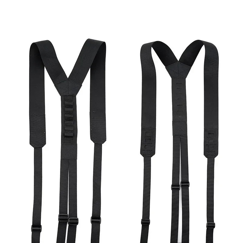 Tactical Harness Heavy Waist Belt Y-type Duty Belt Harness Shoulder Combat Sling Strap Tactical Accessories