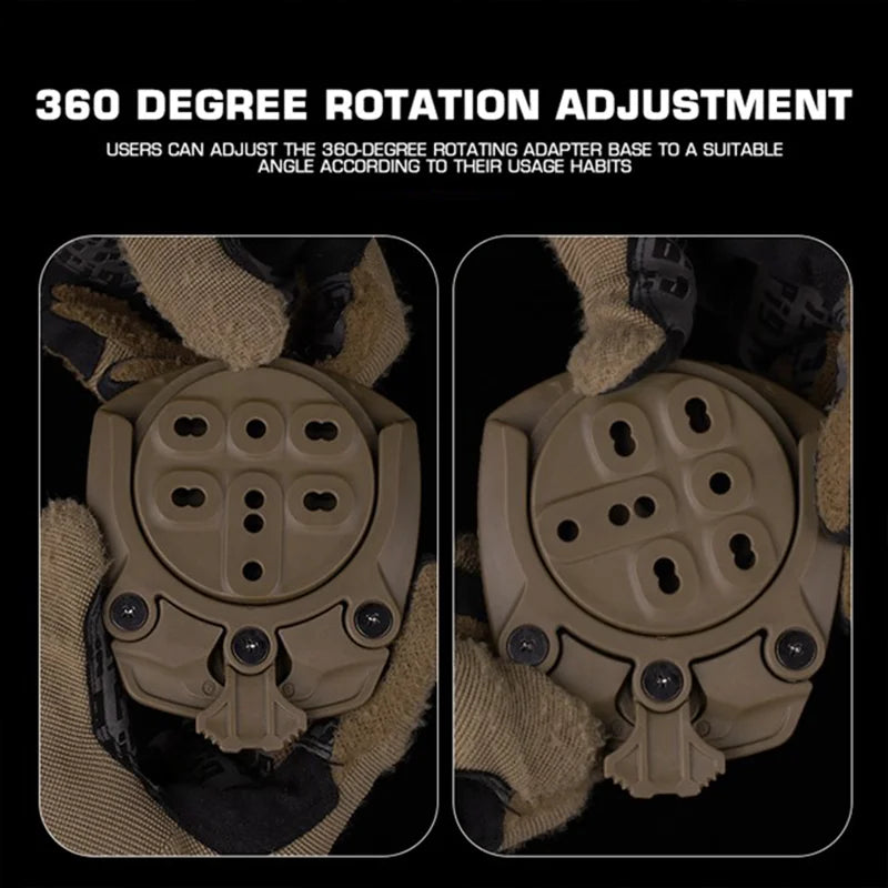 360 Degree Rotating Modular Pistol Holster Adapter Drop Leg Platform Hunting Airsoft Shooting Gear Quick Mount Accessory