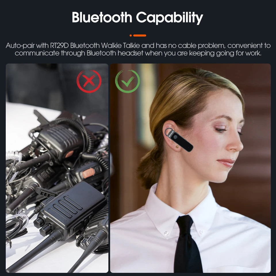 Retevis RT29D 10W DMR Walkie Talkie Bluetooth Long Range Powerful Walkie-talkie Waterproof  UHF Two Way Radio for Resort Club