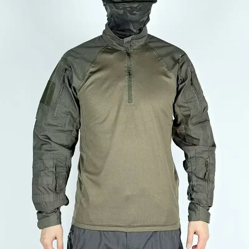 New Pioneer Tactical Frog Suit Camouflage Man Outdoor Training Hunting Breathable Long-sleeve Shirt Hiking Hiking Fans Uniform
