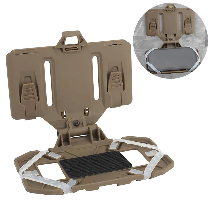 Foldable Navigation Phone Holder Board Tactical Plate Carrier Vest Attachments Universal Phone Chest Mount for Screen  Molle New